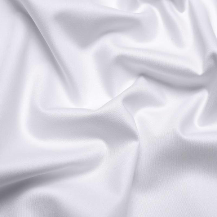 Supima Prime Cotton Collection Solid 1200TC Bedsheet (White) | Fitted Sheet Set | Bedset