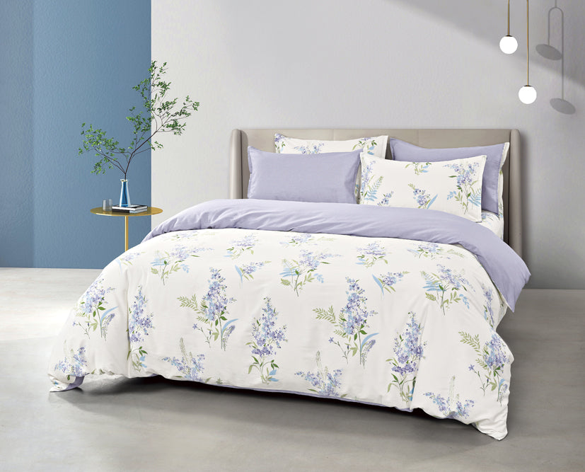 Epinova 1000TC 100% Pure Cotton Printed Bedsheet Set | Fitted Sheet | Bedding Set