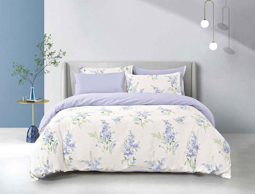 Epinova 1000TC 100% Pure Cotton Printed Bedsheet Set | Fitted Sheet | Bedding Set