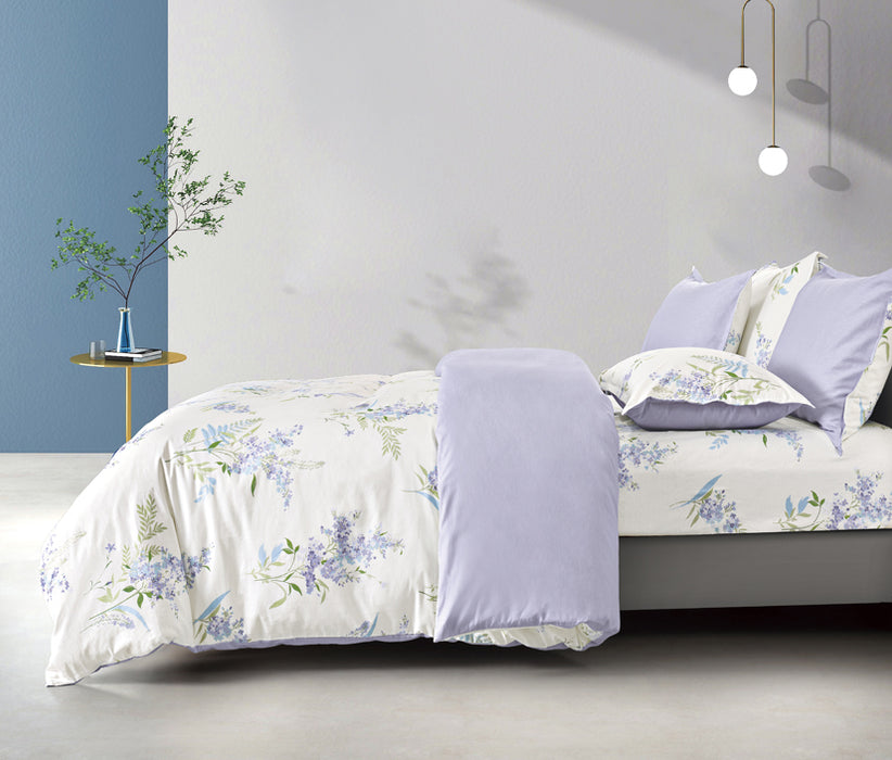 Epinova 1000TC 100% Pure Cotton Printed Bedsheet Set | Fitted Sheet | Bedding Set