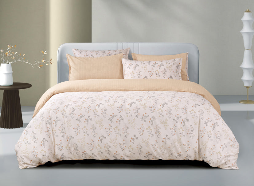 Epinova 1000TC 100% Pure Cotton Printed Bedsheet Set | Fitted Sheet | Bedding Set