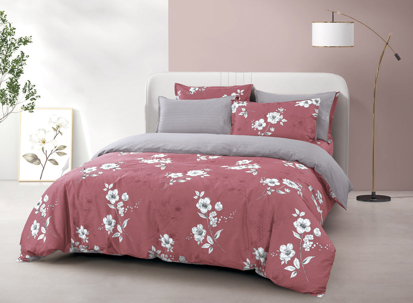 Epinova 1000TC 100% Pure Cotton Printed Bedsheet Set | Fitted Sheet | Bedding Set