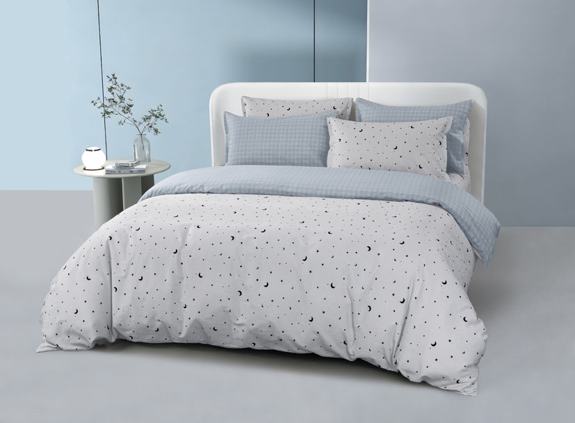 Epinova 1000TC 100% Pure Cotton Printed Bedsheet Set | Fitted Sheet | Bedding Set