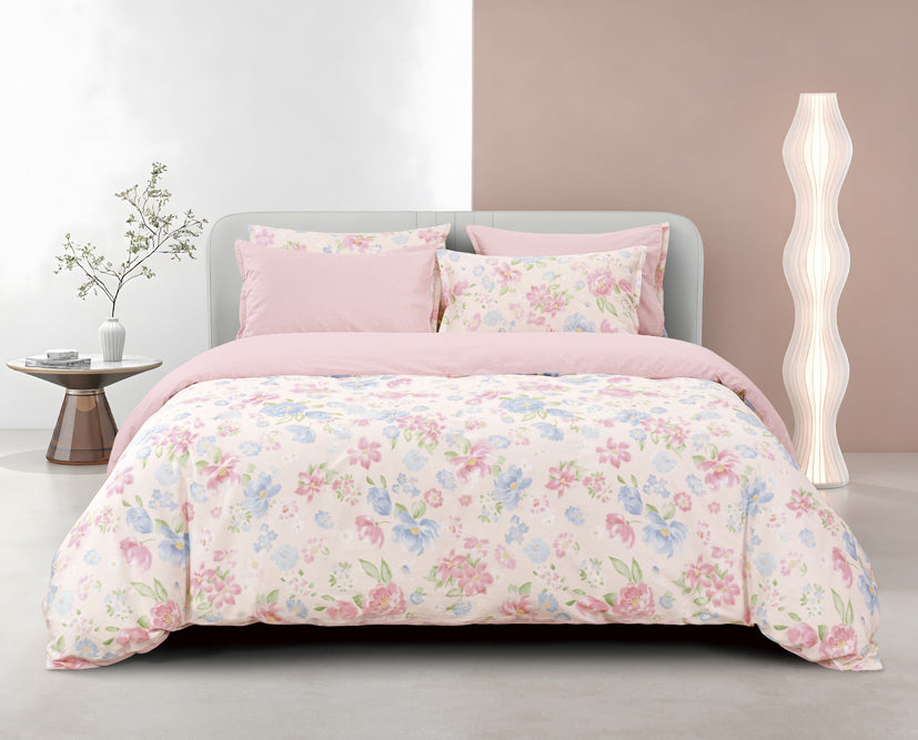 Epinova 1000TC 100% Pure Cotton Printed Bedsheet Set | Fitted Sheet | Bedding Set