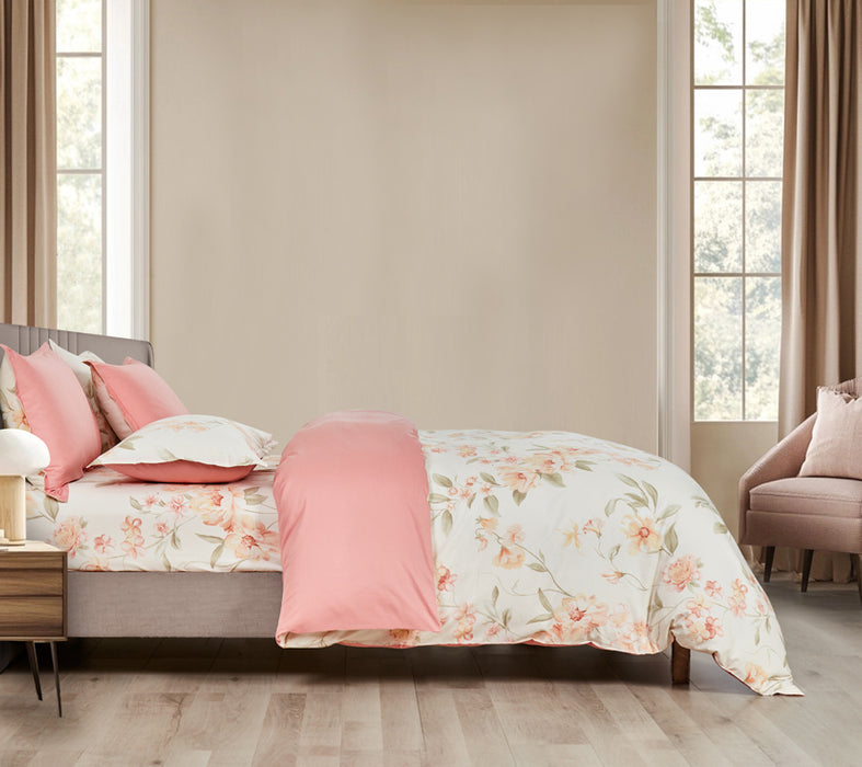 (Perks Week Special) Epinova 1000TC 100% Pure Cotton Printed Bedsheet Set | Fitted Sheet | Bedding Set