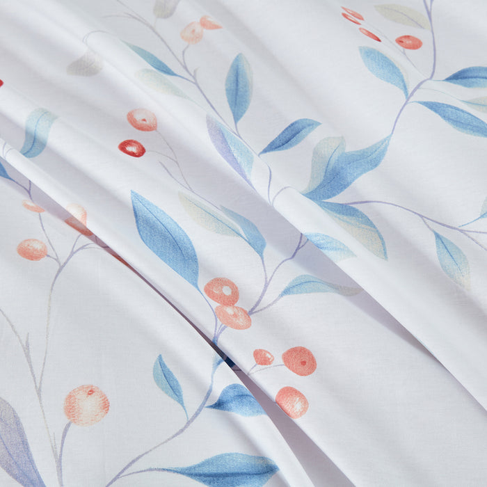 (Perks Week Special) Epinova 1000TC 100% Pure Cotton Printed Bedsheet Set | Fitted Sheet | Bedding Set