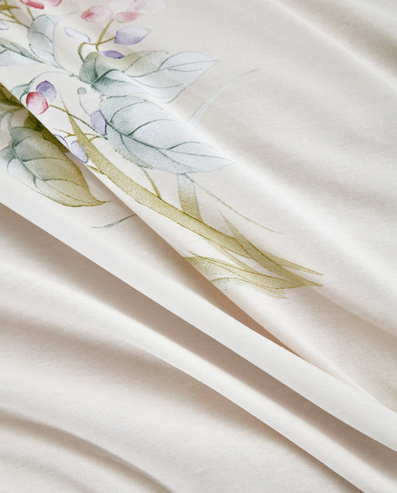 Epinova 1000TC 100% Pure Cotton Printed Bedsheet Set | Fitted Sheet | Bedding Set