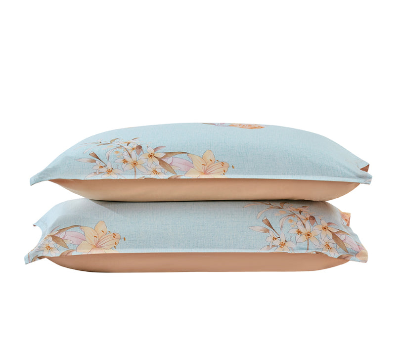 Epinova 1000TC 100% Pure Cotton Printed Bedsheet Set | Fitted Sheet | Bedding Set