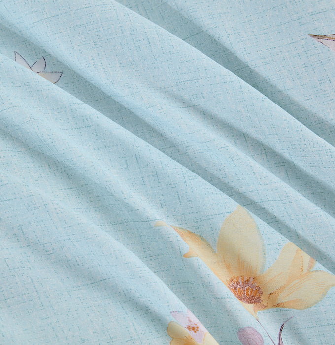 Epinova 1000TC 100% Pure Cotton Printed Bedsheet Set | Fitted Sheet | Bedding Set