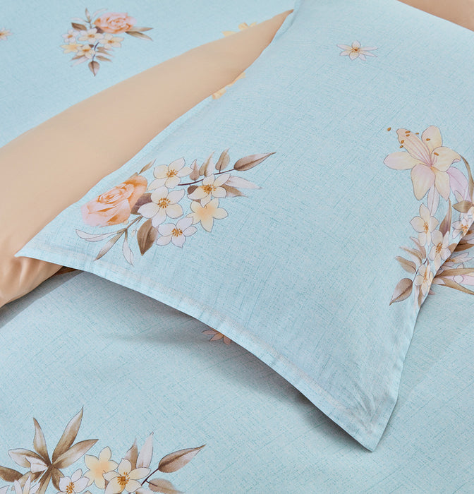 Epinova 1000TC 100% Pure Cotton Printed Bedsheet Set | Fitted Sheet | Bedding Set