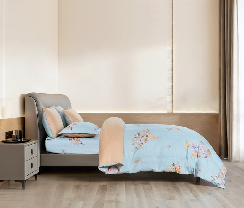 Epinova 1000TC 100% Pure Cotton Printed Bedsheet Set | Fitted Sheet | Bedding Set