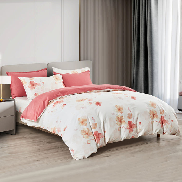 (Perks Week Special) Epinova 1000TC 100% Pure Cotton Printed Bedsheet Set | Fitted Sheet | Bedding Set