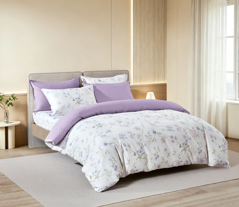 Epinova 1000TC 100% Pure Cotton Printed Bedsheet Set | Fitted Sheet | Bedding Set