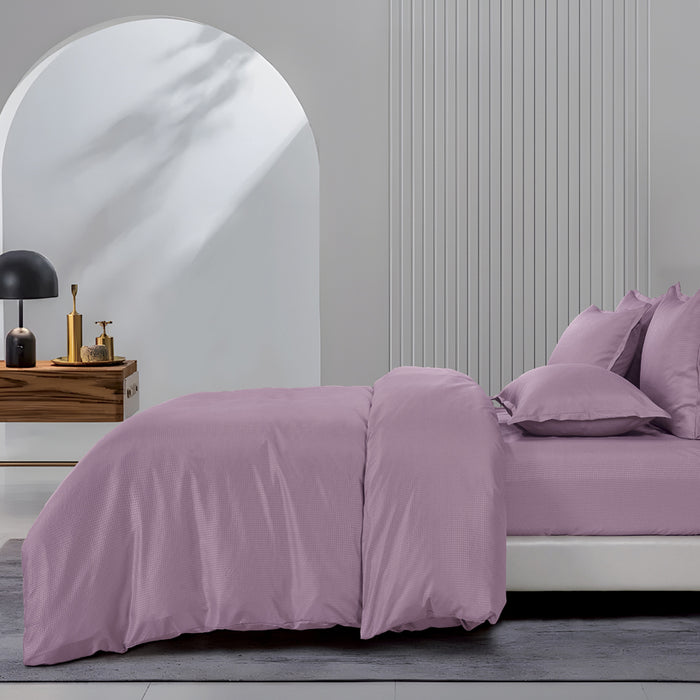 Epinova Silkysoft Dobby 980TC Microfiber Bedsheet (Dusky Wine) | Fitted Set | Bedset