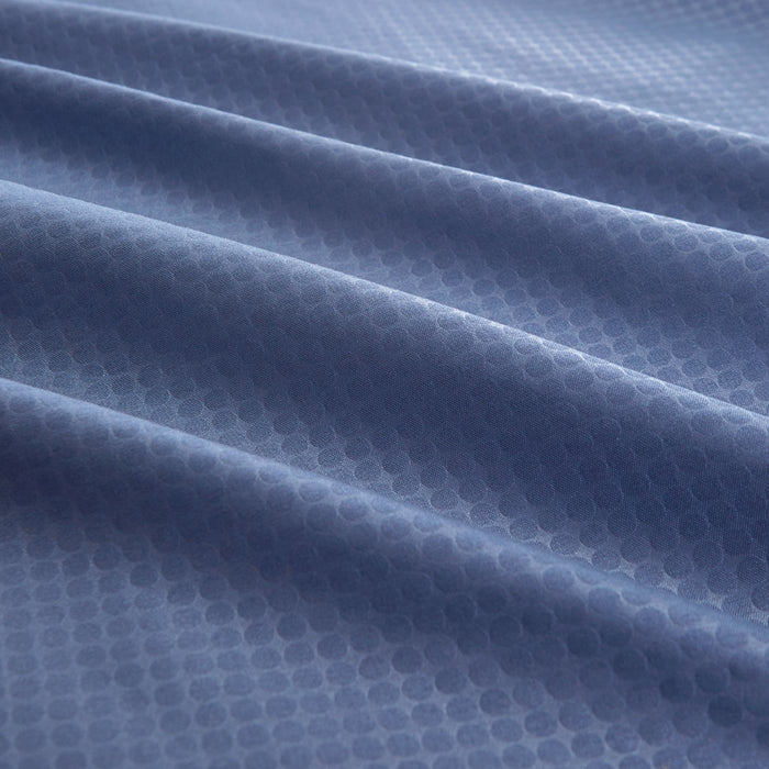 Epinova Silkysoft Dobby 980TC Microfiber Bedsheet (Dark Blue) | Fitted Set | Bedset