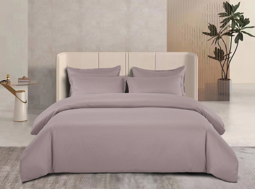 Epinova Silkysoft Dobby 980TC Microfiber Bedsheet (Bark) | Fitted Set | Bedset