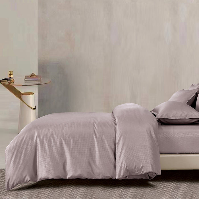 Epinova Silkysoft Dobby 980TC Microfiber Bedsheet (Bark) | Fitted Set | Bedset