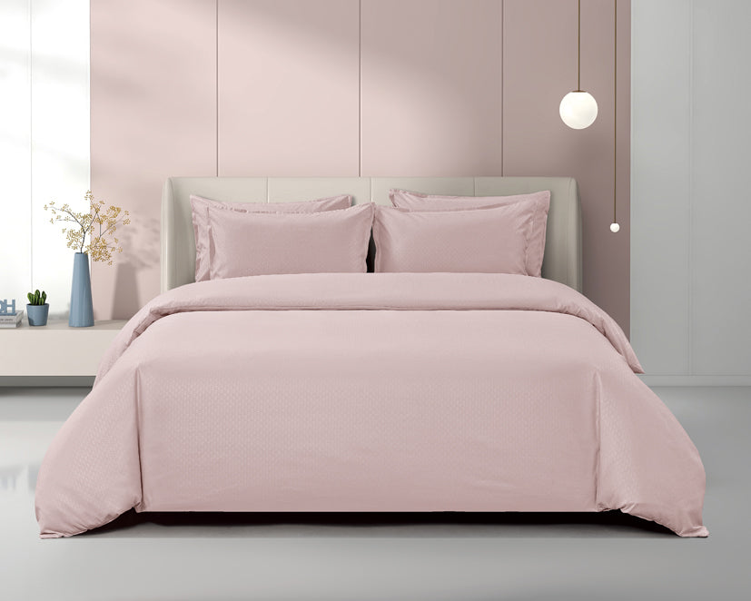Epinova Silkysoft Dobby 980TC Microfiber Bedsheet (Hushed Lilac) | Fitted Set | Bedset