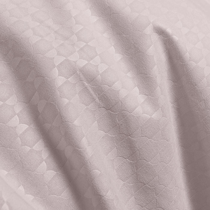 Epinova Silkysoft Dobby 980TC Microfiber Bedsheet (Mauve Mist) | Fitted Set | Bedset
