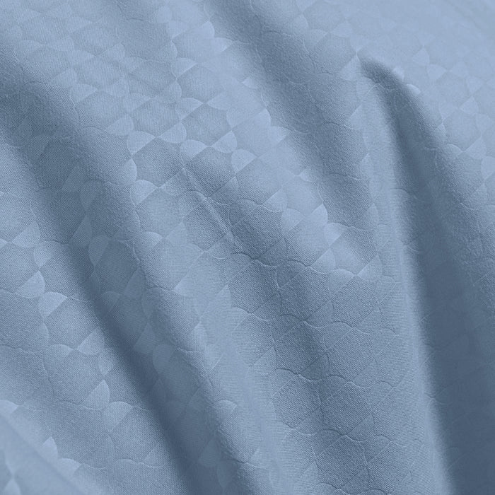 Epinova Silkysoft Dobby 980TC Microfiber Bedsheet (Stone Blue) | Fitted Set | Bedset