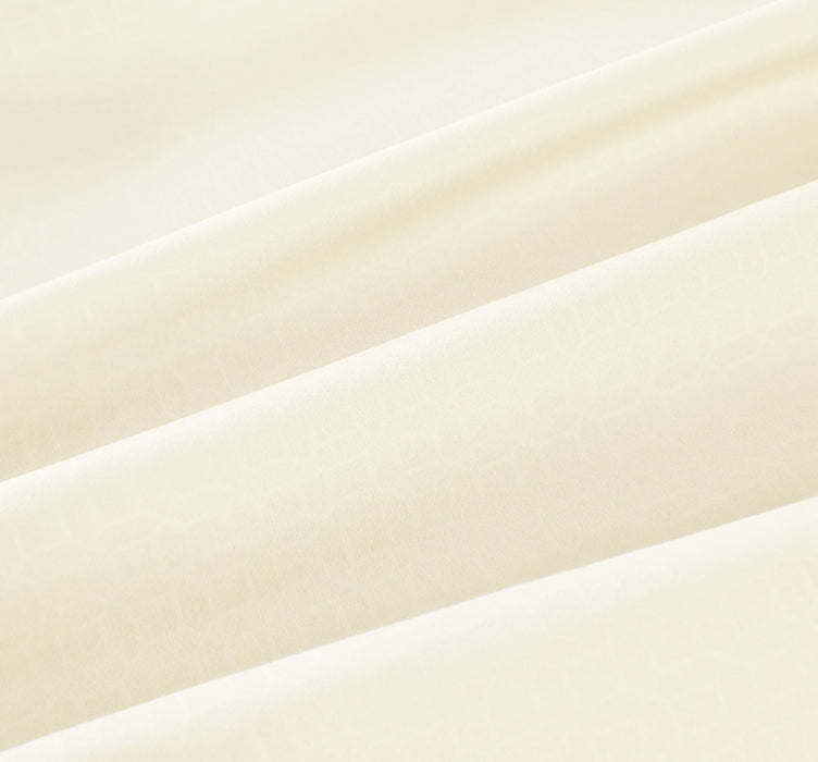 Epinova Silkysoft Dobby 980TC Microfiber Bedsheet (Butter) | Fitted Set | Bedset