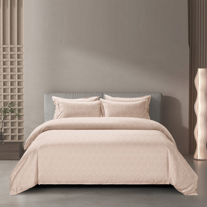 Epinova Silkysoft Dobby 980TC Microfiber Bedsheet (Lt Earth) | Fitted Set | Bedset