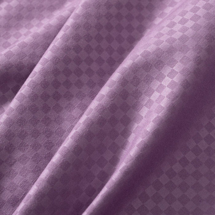 Epinova Silkysoft Dobby 980TC Microfiber Bedsheet (Dull Grape) | Fitted Set | Bedset