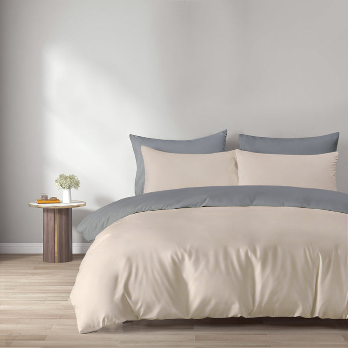 Epinova Silkysoft 980TC Microfiber Bedsheet | Bedset (Cream)