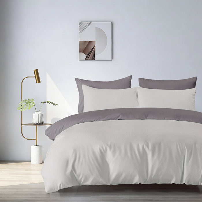 Epinova Silkysoft 980TC Microfiber Bedsheet | Fitted Sheet Set | Bedset (Wind)