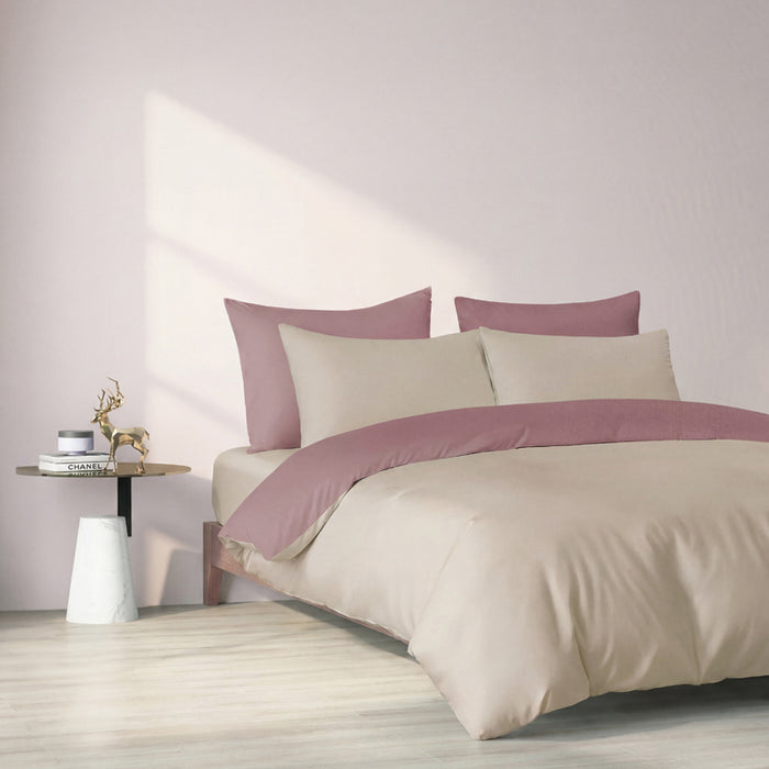Epinova Silkysoft 980TC Microfiber Bedsheet | Fitted Sheet Set | Bedset (Pebble)