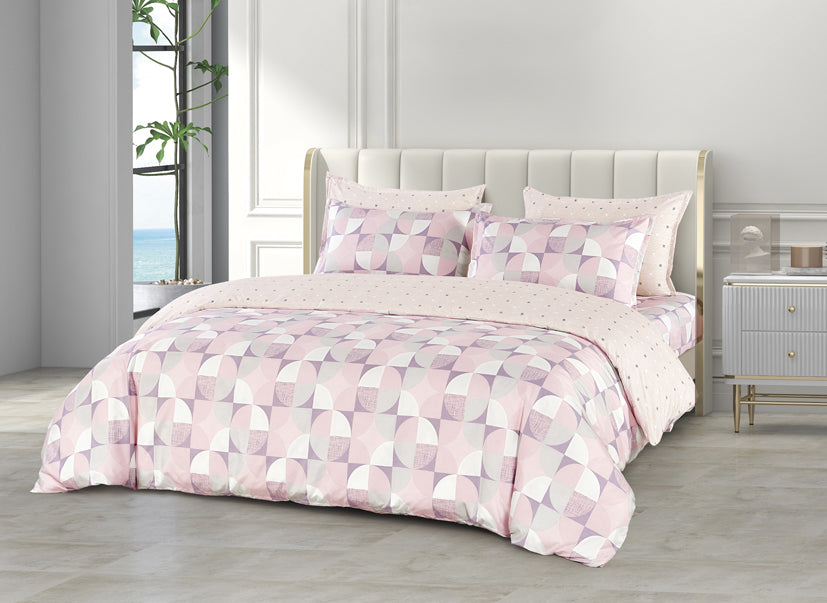 Epinova Silkysoft Printed 980TC EVP9206 Bedsheet | Fitted Sheet Set | Bedset