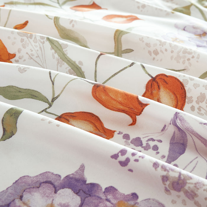 Epinova Silkysoft Printed 980TC EVP9207 Bedsheet | Fitted Sheet Set | Bedset