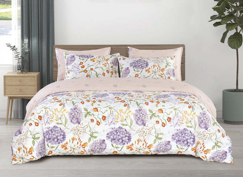 Epinova Silkysoft Printed 980TC EVP9207 Bedsheet | Fitted Sheet Set | Bedset