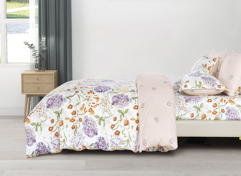 Epinova Silkysoft Printed 980TC EVP9207 Bedsheet | Fitted Sheet Set | Bedset