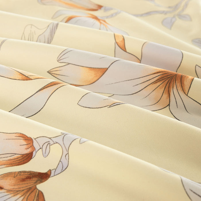 Epinova Silkysoft Printed 980TC EVP9208 Bedsheet | Fitted Sheet Set | Bedset