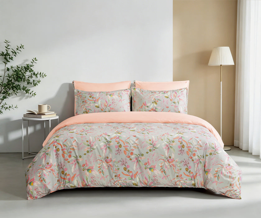 Epinova Silkysoft Printed 980TC EVP9211 Bedsheet | Fitted Sheet Set | Bedset