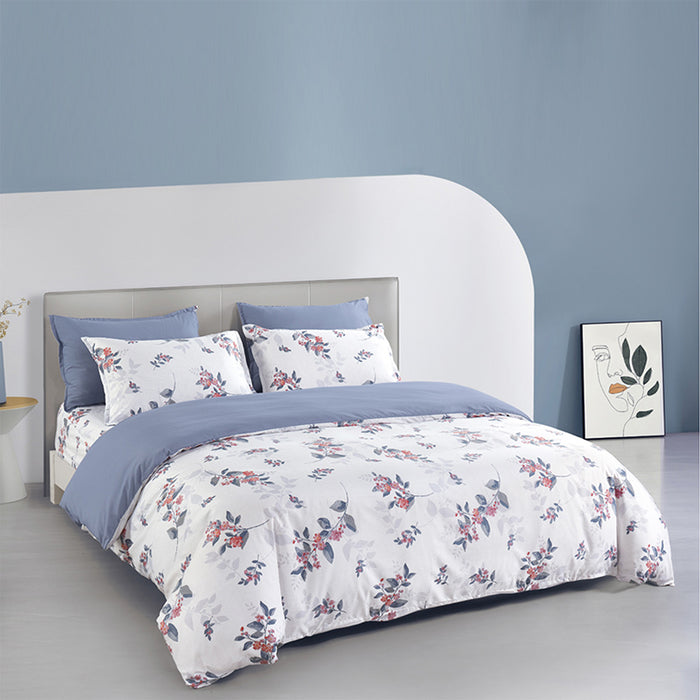 Epinova Silkysoft Printed 980TC EVP9218 Bedsheet | Fitted Sheet Set | Bedset