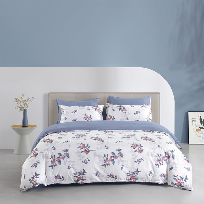 Epinova Silkysoft Printed 980TC EVP9218 Bedsheet | Fitted Sheet Set | Bedset