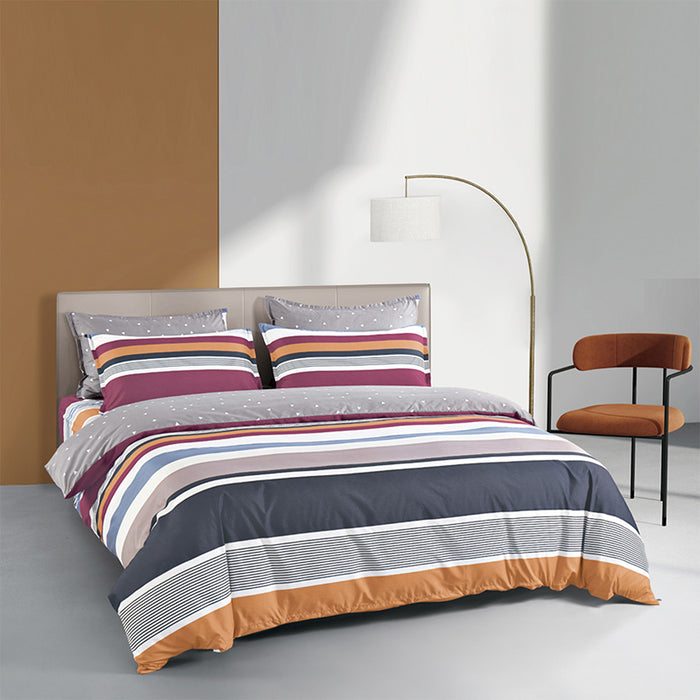 Epinova Silkysoft Printed 980TC EVP9220 Bedsheet | Fitted Sheet Set | Bedset