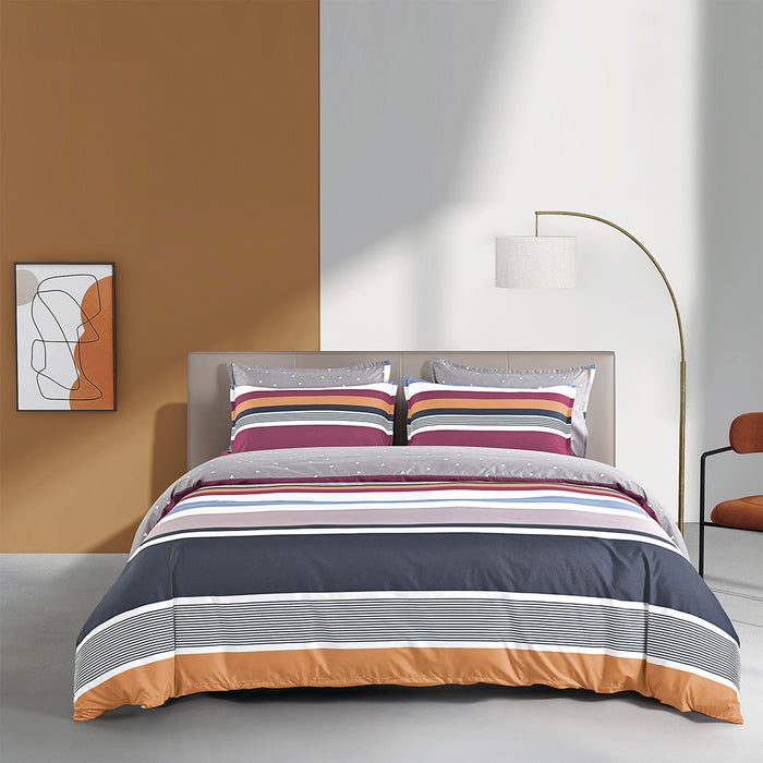 Epinova Silkysoft Printed 980TC EVP9220 Bedsheet | Fitted Sheet Set | Bedset