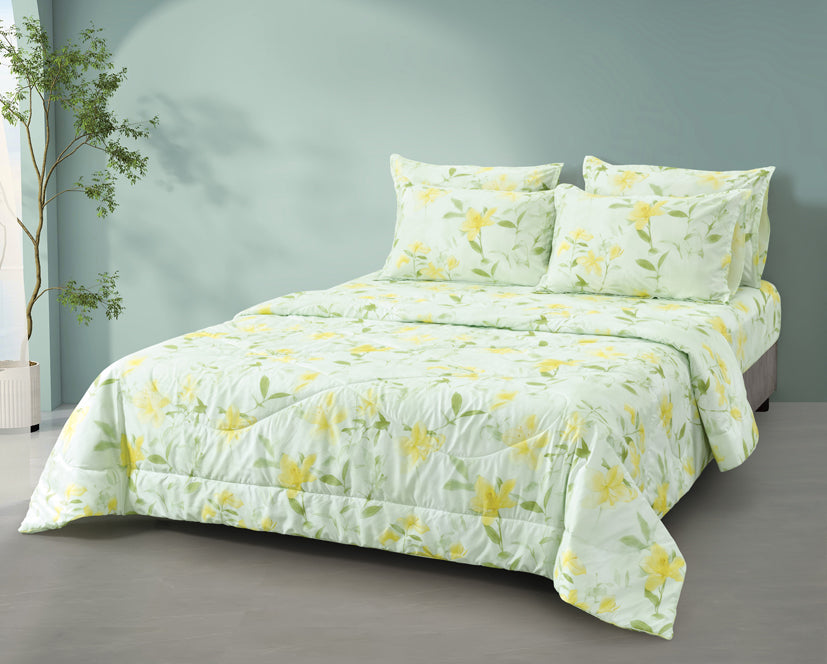 Epinova Silkysoft Printed 980TC EVP9223 Bedsheet | Fitted Sheet Set | Bedset