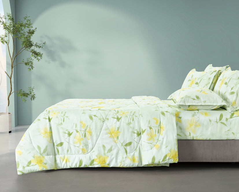 Epinova Silkysoft Printed 980TC EVP9223 Bedsheet | Fitted Sheet Set | Bedset