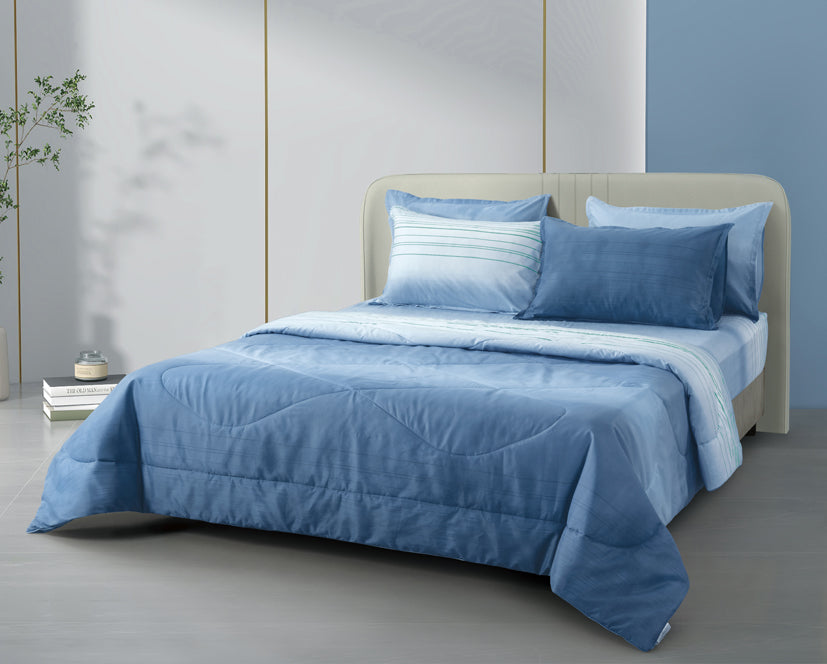 Epinova Silkysoft Printed 980TC EVP9225 Bedsheet | Fitted Sheet Set | Bedset