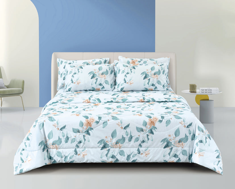 Epinova Silkysoft Printed 980TC EVP9226 Bedsheet | Fitted Sheet Set | Bedset