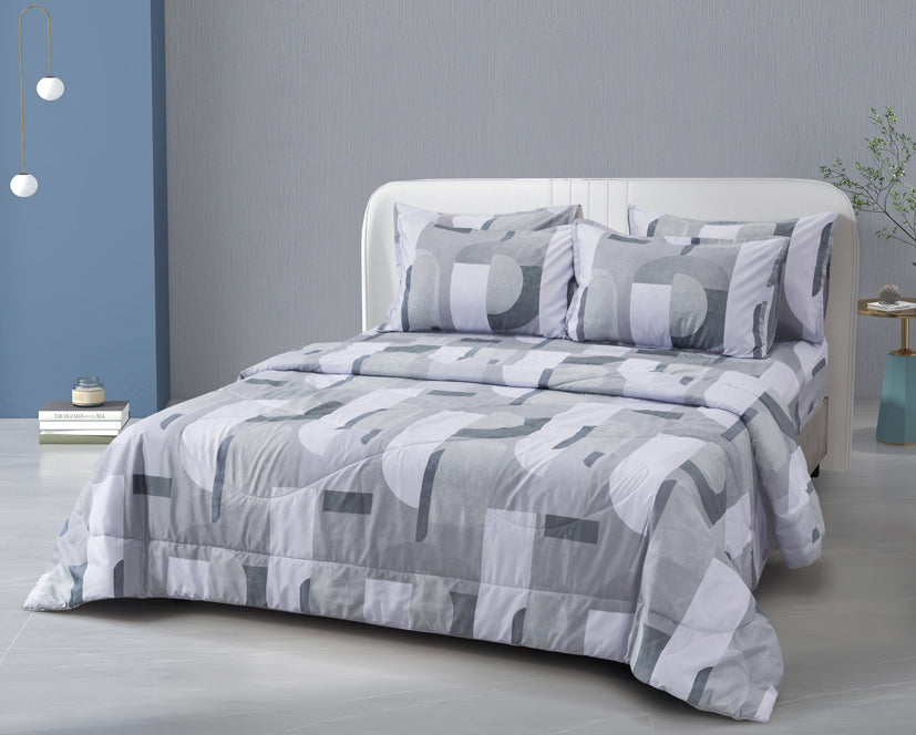 Epinova Silkysoft Printed 980TC EVP9228 Bedsheet | Fitted Sheet Set | Bedset