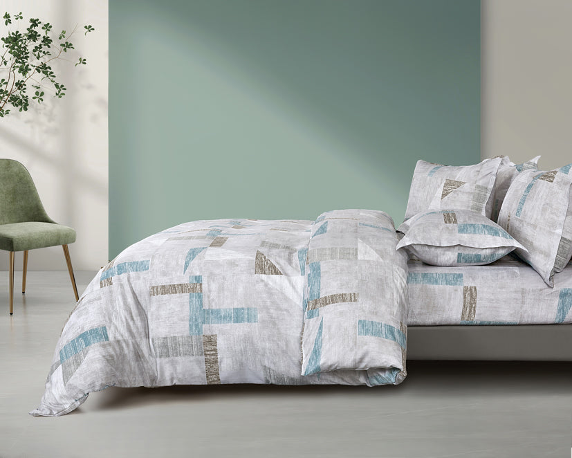 Epinova Silkysoft Printed 980TC EVP9230 Bedsheet | Fitted Sheet Set | Bedset