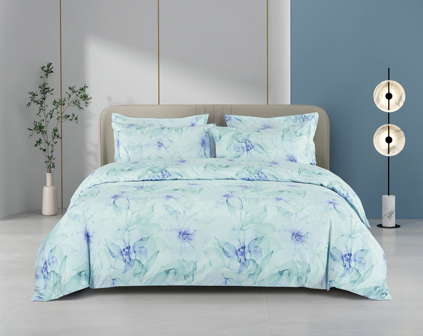 Epinova Silkysoft Printed 980TC EVP9234 Bedsheet | Fitted Sheet Set | Bedset