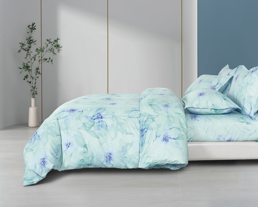 Epinova Silkysoft Printed 980TC EVP9234 Bedsheet | Fitted Sheet Set | Bedset