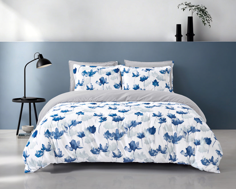 Epinova Silkysoft Printed 980TC EVP9236 Bedsheet | Fitted Sheet Set | Bedset