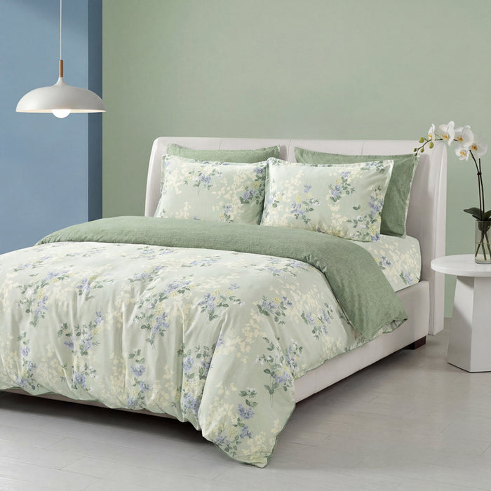 Epinova Silkysoft Printed 980TC EVP9237 Bedsheet | Fitted Sheet Set | Bedset